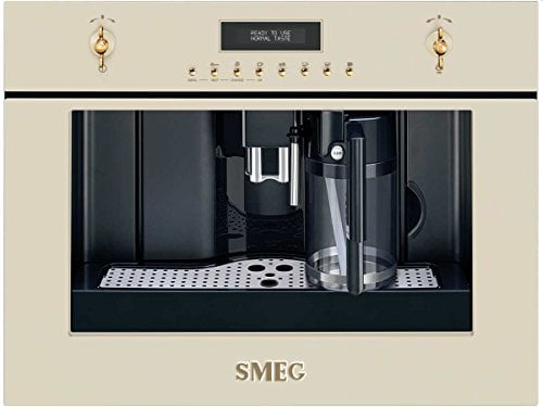 Smeg CMS8451P Cafetera megautomática, 1350 W, 2 Cups, Crema de Color