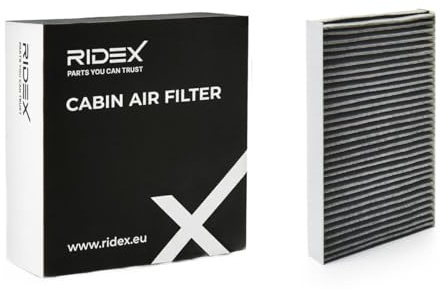 RIDEX 424I0212 Innenraumfilter Pollenfilter Aktivkohlefilter Höhe: 38 Breite: 263 Länge: 195 Kompatibel mit RENAULT Megane 3 Grandtour KZ0/1 Scénic 3 JZ0/1 GRAND Scénic 3 JZ0/1 Trafic 3 Kastenwagen FG