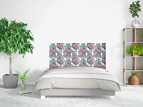 Kopfteil Bett Kopfteil Vintage Damast PVC Digitaldruck | mehrfarbig | verschiedene Maßnahmen | Original und wirtschaftliche 115x60cm