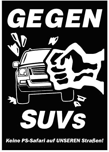 Racker-n-Roll GEGEN SUVs Aufkleber 10er Pack