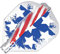 8 Flight Usa Stars and Stripes Flag Clear No. 6 Shape Dart Flights