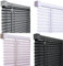PVC Venetian Blind Blinds Easy Fit Curtains Trimmable Fittings Windows Treatment Shutters Twist Open Close Living Room Bedroom Kitchen Garage Caravan Blinds (White, 60x150)