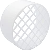 TYGERIX® Rejilla de aspiración de aire de polipropileno blanco de 80 mm | Terminal de plástico reforzado para toma de aire para calderas, campanas e instalaciones | Boquilla de ventilación de