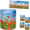 alles-meine.de GmbH 5 Stück - kleine Tischlichter Motiv frei wählbar Mohn Blumen - Mohnblumenfeld 10 cm - Licht - für Teelichter/Batterie LED Lichter & Kerzen - Windlicht..