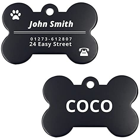Hundemarke Mit Gravur Personalisiert. ICH WÜRDE Dog Tag Custom Cat-Tags Für Kleine Große Hunde Gravierte Name Pet Products ICH WÜRDE Tag Für Hundezubehör HundeanhäNger Mit Gravur