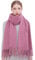 RIIQIICHY Sciarpa Rosa Donna Invernale Pashmina Scialle Caldo Stola Elegante per Abito da Sposa Cerimonia Donna