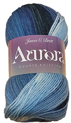 Aurora DK 20% Wool Rainbow Knitting Crochet Yarn (03)