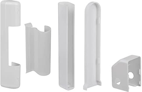 Roto NT - 2 tappi di copertura per finestre in PVC e porta in PVC, colore bianco, per raccordi NT, adatti per nascondere le fasce ad ali e proteggere dallo sporco