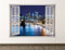 Stadt Wandtattoo Art Deco Fenster Brücke Kinder Aufkleber BL468- Wandtattoo 3D ART Wandaufkleber Poster Aufkleber