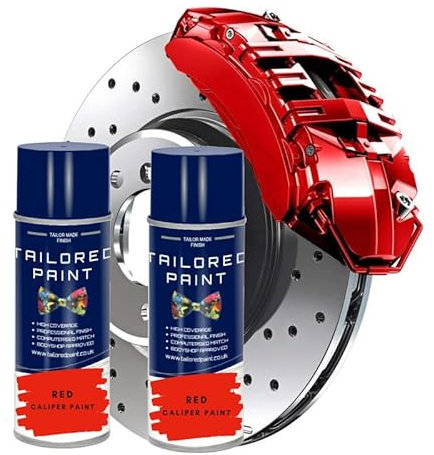 For Porsche X2 Gloss Red Heat Resistant Aerosol Spray Brake Caliper Paint