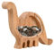 Volumoon Dinosaurier Sparschwein aus Holz, Spardose aus Holz, Tierspardose, Sparbüchse Personalisierte, Spardose Kinder, Geldbank Münzbanken für Jungen Mädchen Erwachsene Dekoration Geschenk