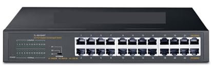 Répartiteur Ethernet Caméra IP Réseau Gigabit 24 Commutateur 24 Ports Câble Réseau 1000M Répartiteur LAN Ethernet HUB Prise en Char VLAN