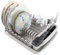 DIVCHI Dish Drainer Plastic Dish Drying Rack Sink Drainer With Cutlery Cup Utensil Holder For Kitchen Counter (Light Gray)
