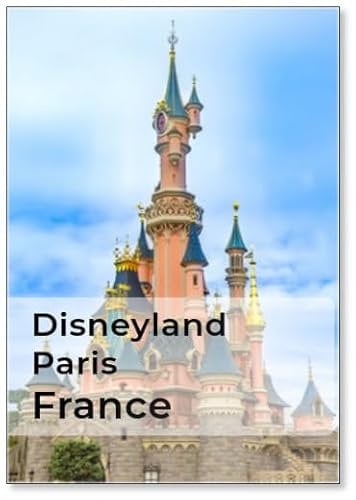PARIS, FRANCE- Castle in The Disney Park in Paris. Disneyland Paris, Formerly Euro Disney Resort Was Opened ., Fridge Magnet