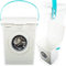 Stimo Waschmittelbox mit Deckel 5 Liter Waschpulver Pods Aufbewahrungsbox Behälter mit Henkel