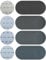 125mm Hook and Loop Sanding Disc, 40Pcs Wet/Dry Sanding Pad Assorted 400/600/800/1000 Grit, 5Inch Silicon Carbide Flocking Sandpaper for Car Metal Mirror Jewelry Polishing