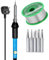 Soldering Iron Kit Electronics UK Plug with 5Pcs Different Solder Tips, Solder Wire for Variously Electronic Repair