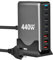 USB Ladestation, 440W GaN Ladegerät multiport 8 Port, USB Charging Station mit GaN III und PD 3.0, Schnellladestation mit 5USB C und 3USB A für MacBook Pro Air, iPad Pro Air, iPhone, Galaxy S23