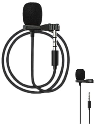Volorful Microfono esterno da 3,5 mm a 4 sezioni - Accessori per registratore vocale V68, quantità * 1