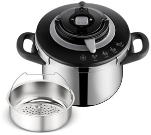 Clipso+ CHEF 6L | Autocuiseur | 4 programmes de cuisson | Cuisson rapide | Couvercle à une main | P4550731