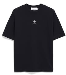 ARMEDANGELS Damen Heavyweight T-Shirt aus recyceltem Baumwoll Mix TARJAA Back FLOWAA Loose Fit Black M