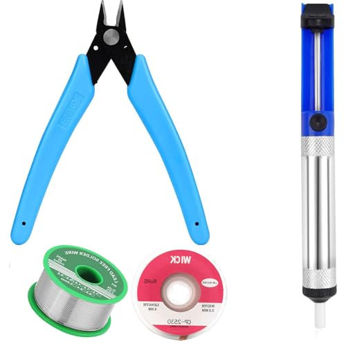 Rosin Press & 1,0 mm Lötzinn Set – Bleifreies Lötzinn mit Kolophoniumkern für präzise Lötarbeiten, Elektronikreparatur, DIY-Modellbau & LED-Installation – Komplettset mit 20g Lötdraht + 50g Flussmitte