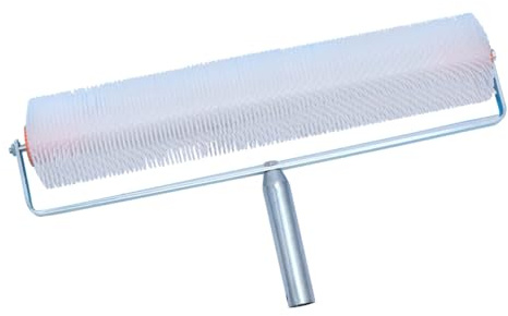 DOITOOL Roller Brush for Cement Floor Self Leveling Spiked Aerator Screed Roller Brush Hand Tools for Flooring Installation