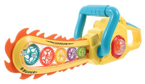 Beaupretty Glowing Chainsaw Toy 13.58In Luminous Lighting Toy for Kids Boys 4-10 Years Old Holiday Flashing Reusable Plastic Play Tool for Festive Parties