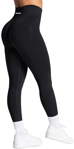 TAYOEA Sport Leggings Damen mit Scrunch Butt Push Up Booty Lifting Sporthose Blickdichte Nahtlos sportleggins für Yoga Gym Alltag