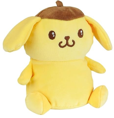 Jemini | Pompompurin Plüschtier 13 cm | Waschbares Baby-Schmusetuch | Offizielles Sanrio-Lizenzprodukt | Kawaii Krabbelspielzeug ab der Geburt | Geschenkidee für Kinder Geburtstag Weihnachten | 024637