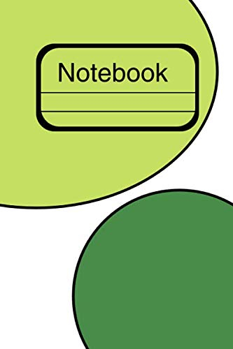 Notebook: Vocabulary Green Yellow Circles Notebook 6x9 inches 130 pages