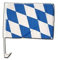 Flaggenfritze Autofahne Autoflagge Deutschland Bayern ohne Wappen - 30 x 40 cm