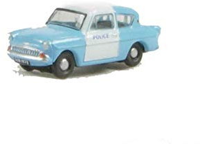 Oxford Diecast 1:148 Police Panda Ford Anglia Collectable model N105003
