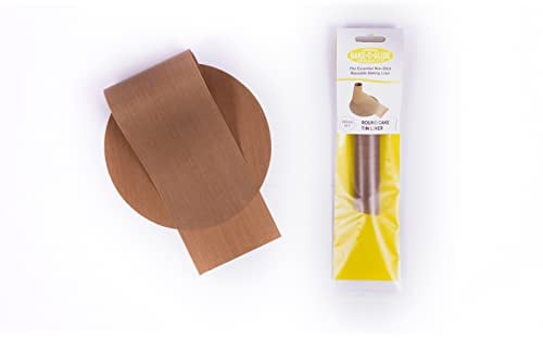 Bake-O-Glide RDPCT686 Multigrade Round Cake Tin Liner, 200mm / 8, Woven Glass Fabric Coated in 100% PTFE, Brown