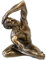 Mann Studie Skulptur Figur von Body Talk Körpersprachen Höhe ca. 23 cm