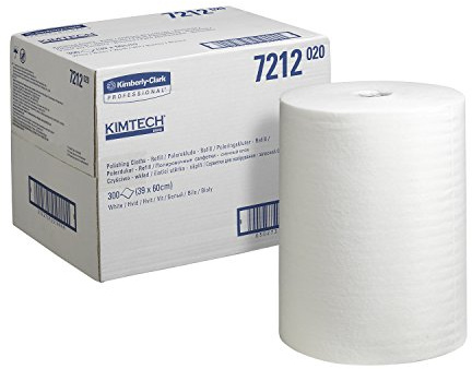 Kimtech Poliertücher Nachfüllpack 7212 – 1 Nachfüllpackung mit 300 Tüchern, weiß