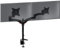 Duronic Monitor Arm Stand DM452 | Double PC Desk Mount | Solid Steel | Height Adjustable | For Two 15-27 LED LCD Screens | VESA 75/100 | 8kg Per Screen | Tilt -90°/-45°, Rotate 360°