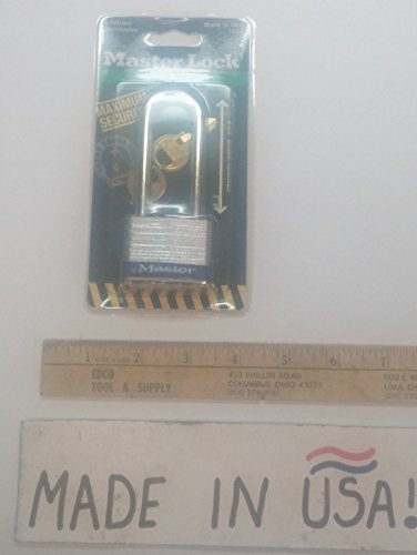 Master Lock 1DLJ Laminated No. 1 Long Shackle Padlock