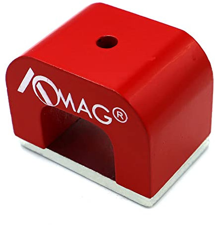 Hufeisenmagnet Alnico Hufeisen Magnete für Nagellack 15 Kg, rot gegossen U-förmigen Magnete mit Keeper für Nägel Bildung Wissenschaft Experiment