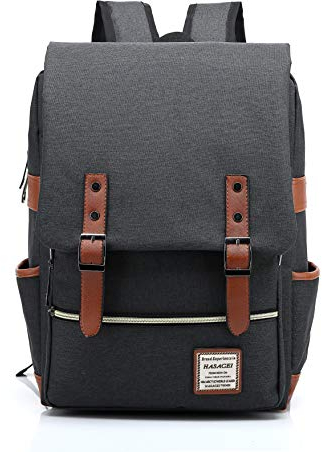 HASAGEI Mochila Unisex de Lona Mochila del Ordenador Portátil Escolar Vuelta al Cole