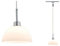 Paulmann URail Pendel Sarrasani max. 1x10W GU10 Chrom matt/Opal 230V Metall Glas