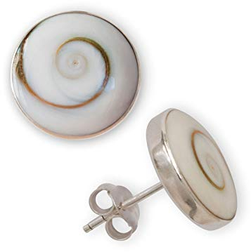Fly Style Damen Shiva-Auge Ohrstecker Ohrringe echt Silber 925 (6mm - 10mm) earsi057_shiva, Grösse:6 mm