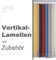 ourdeco® Komplett-Vertikalanlage/Breite: 100 cm/Höhe: 250 cm/Farbe: Weiss/Lamellenbreite 89 mm/in der Höhe kürzbar/Decken- oder Wandmontage