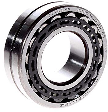 Timken 22207EJW33 Serie 222 Kugelrollenlager, gestanzter Nitrid-Stahlkäfig, High Perf, Std. Gleitlöcher und Nut in OR, 35 mm Bohrung