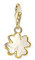 Thomas Sabo Damen Charm-Anhänger Kleeblatt Perlmutt Charm Club 925 Sterling Silber 1775-429-14