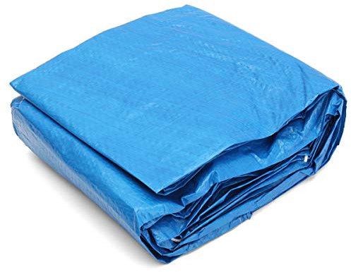 FEVERWORK Circular Swimming Pool Cover Roller Fit 8/10/12 feet Diameter Family Garden Pool Tarpaulin Sheet - #3