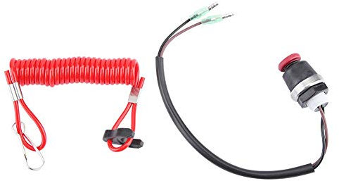 Gorgeri Interrupteur de Destruction du Moteur du Moteur hors-bord Interrupteur de Cordon de Sécurité pour Marine Tohatsu