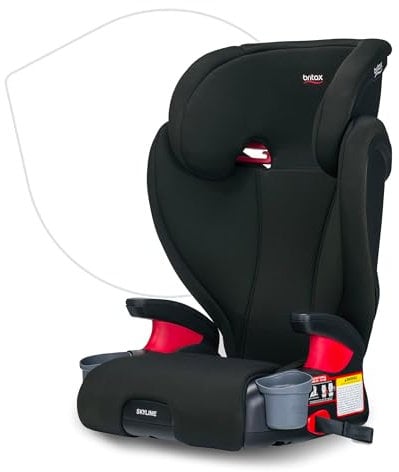 Britax Skyline 2-Stage Belt-Positioning Booster Car Seat - Highback and Backless | 2 Layer Impact Protection - 40 to 120 Pounds, Dusk