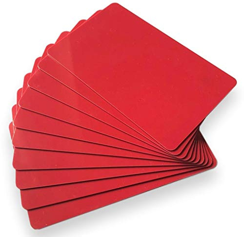 10 x NFC Visitenkarten Tags | NXP Chip NTAG213 | 144 Byte Speicher | farbige Hart-PVC Visitenkarten | hohe Scan-Stärke ...