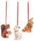 Villeroy und Boch - Nostalgic Ornaments Ornamente Waldtiere, 3tlg., putziges Dekoranhänger-Set aus Hartporzellan für den Christbaum, bunt, 6 x 7 cm